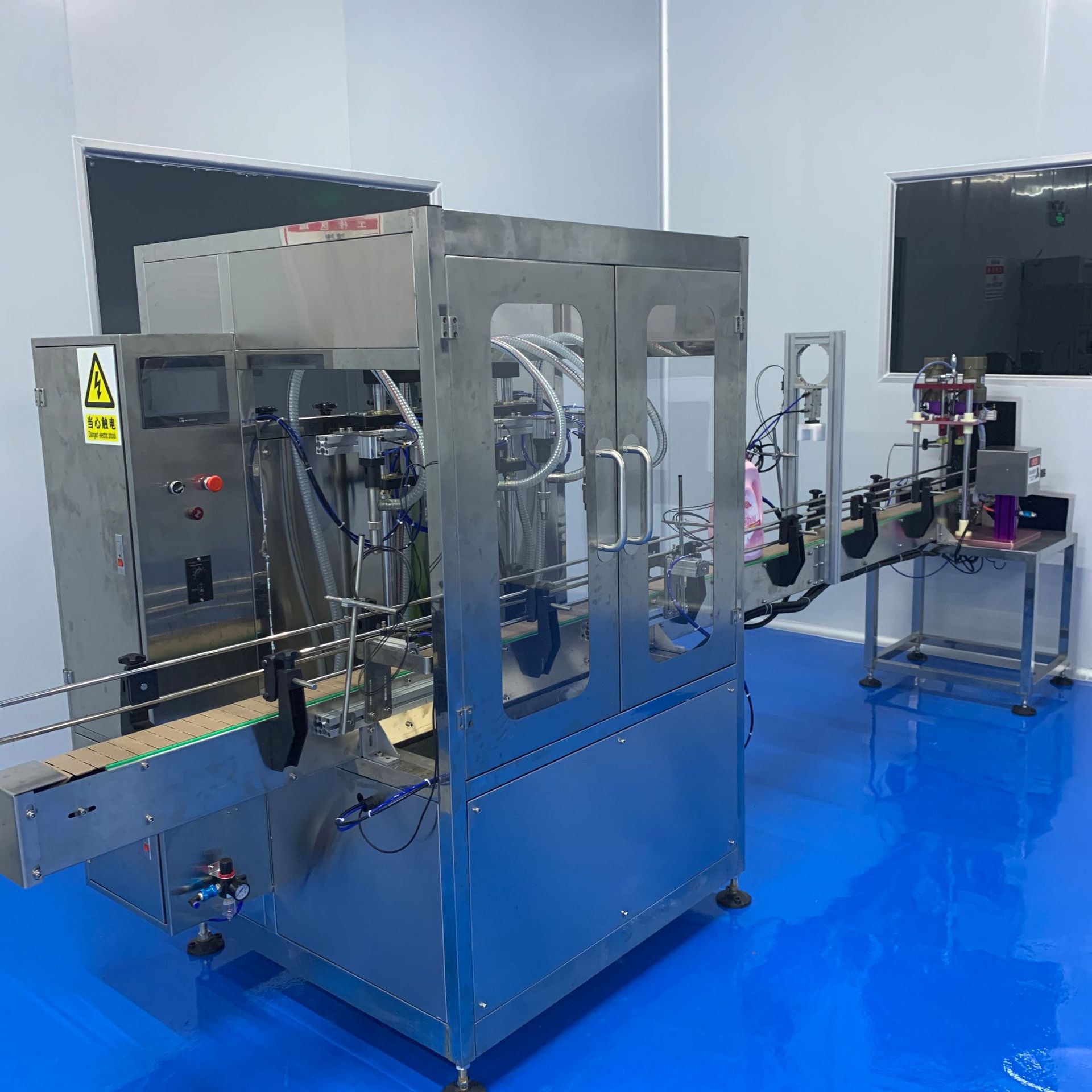 全自动直线日化用品灌装机高粘度液体灌装生日化用品产线厂家直销