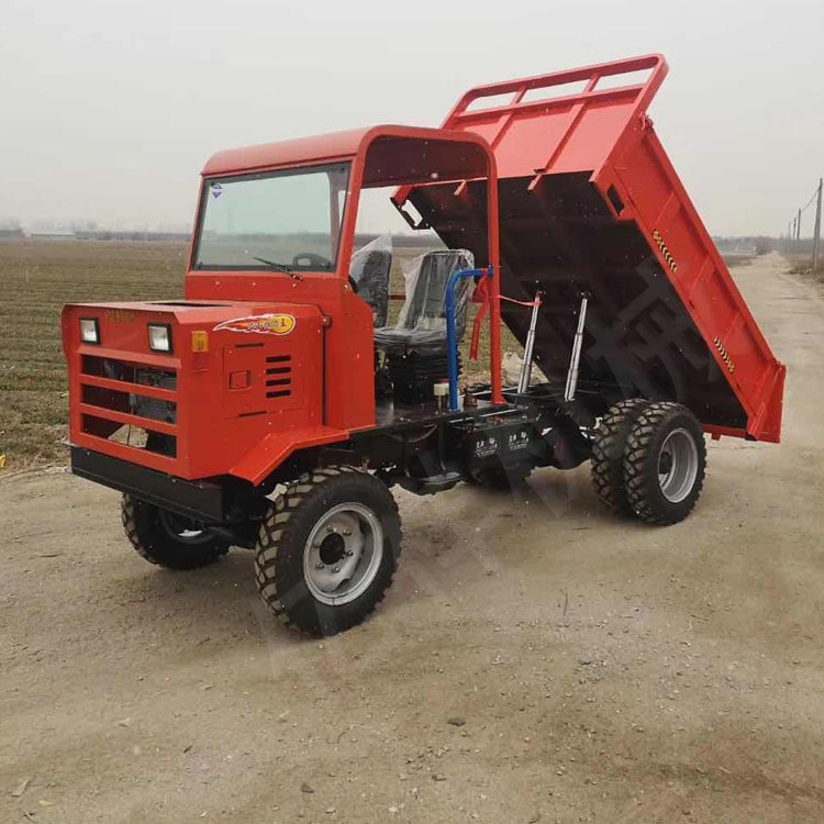 小型四轮拖拉机四驱四不像农用车液压方向自卸单缸翻斗运输车