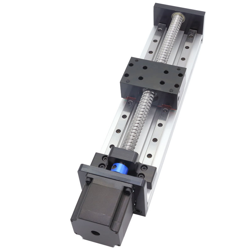 滚珠丝杠滑台模组精密双线轨小型步进电机升电动直线导轨工作台