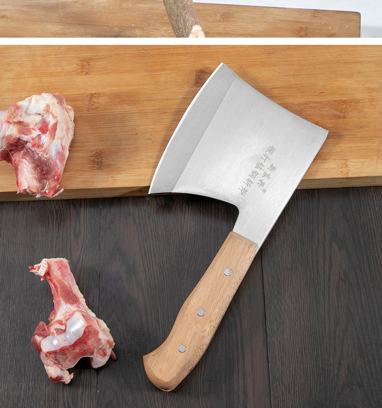 砍骨斧头刀锰钢砍骨刀锻打剁骨刀家用斩骨刀厨用砍骨刀家用切片刀
