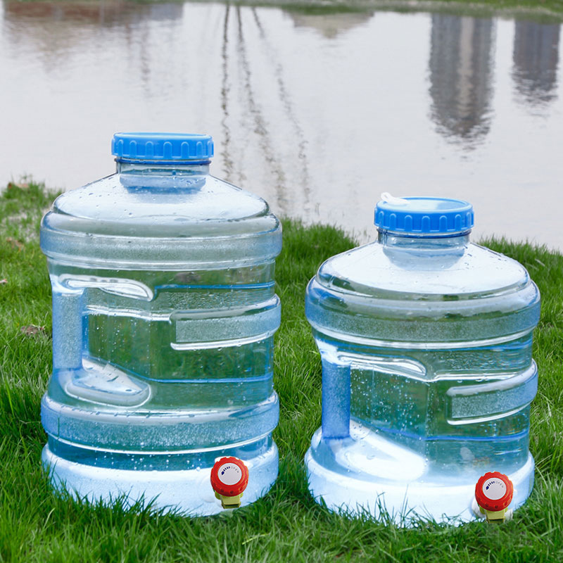 pc加厚食品级户外车载大口水桶饮水机储水桶塑料纯净水桶带龙头