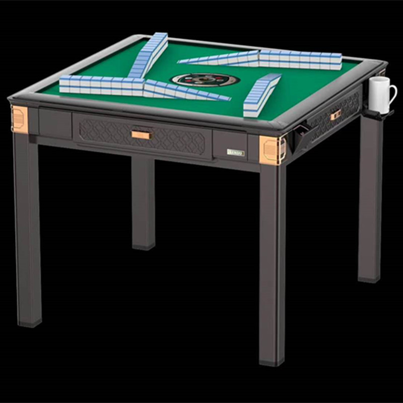 厂家直销44全自动四口麻将机过山车免推牌手机充电餐桌麻将桌