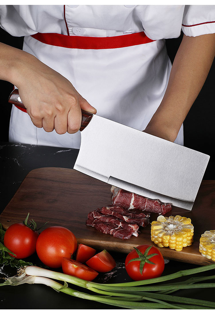 批阳江刀具不锈钢菜刀厨用刀便宜简装斩切刀家用切片