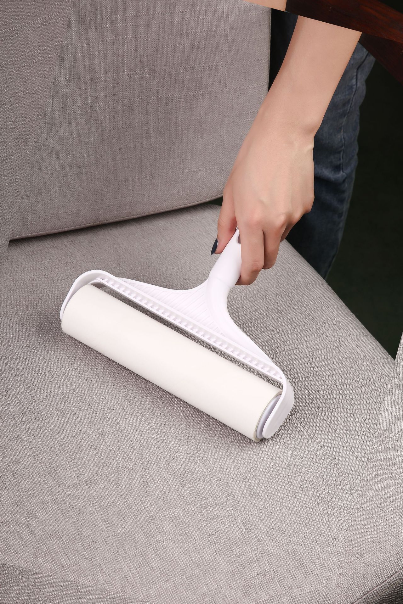 厂家直营新款除毛器可撕式家用清洁地毯长杆伸缩滚筒粘毛滚粘毛器