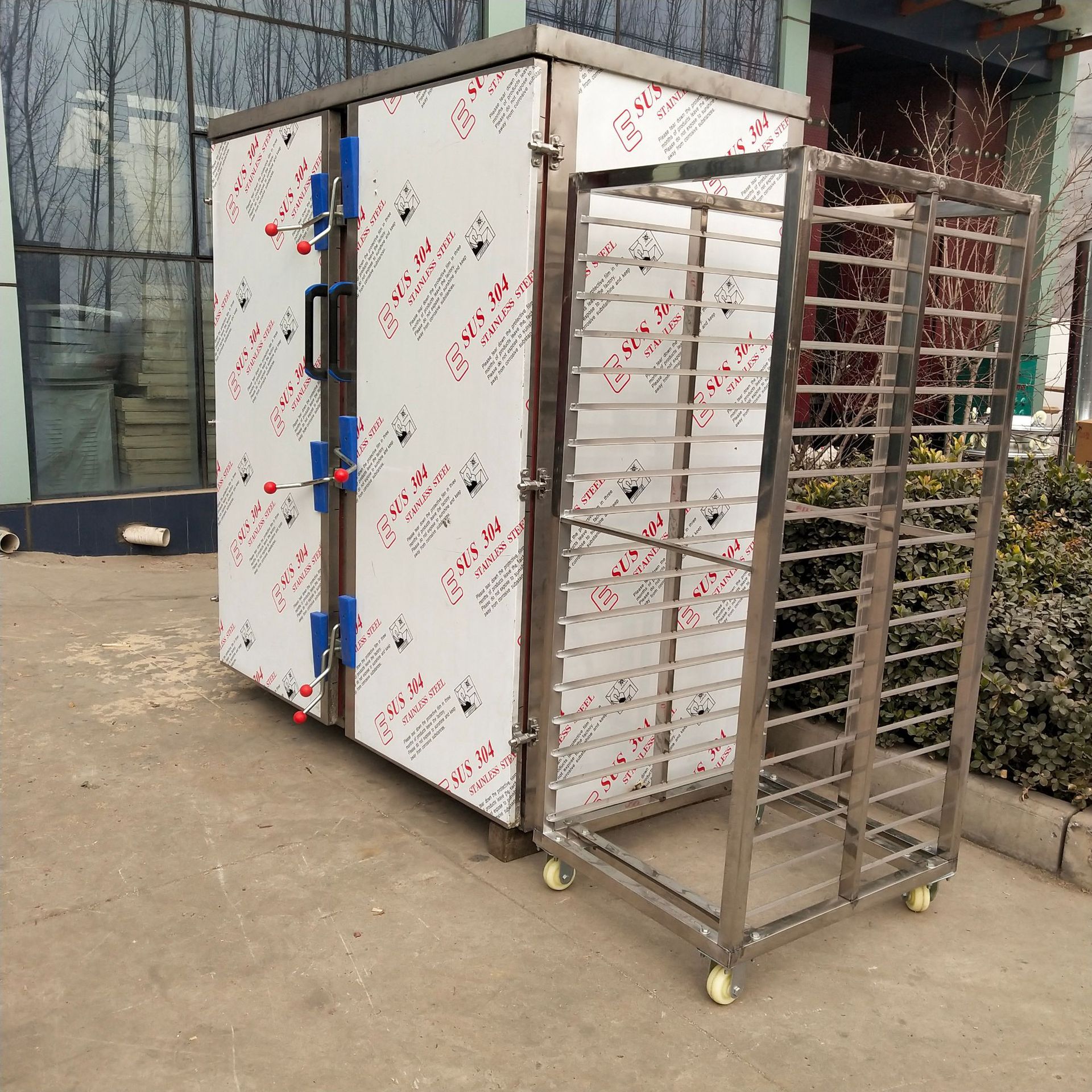 40/60双门蒸房 不锈钢馒头蒸房 蒸红薯玉米 多功能蒸房