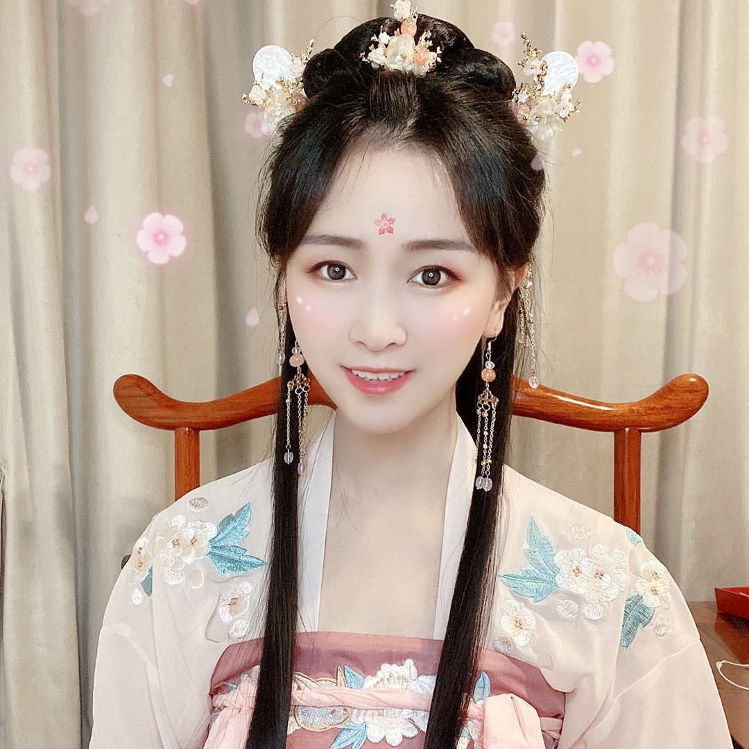 20汉服头饰发簪超仙流苏古装套装网红古典步摇配饰女古风发冠对簪