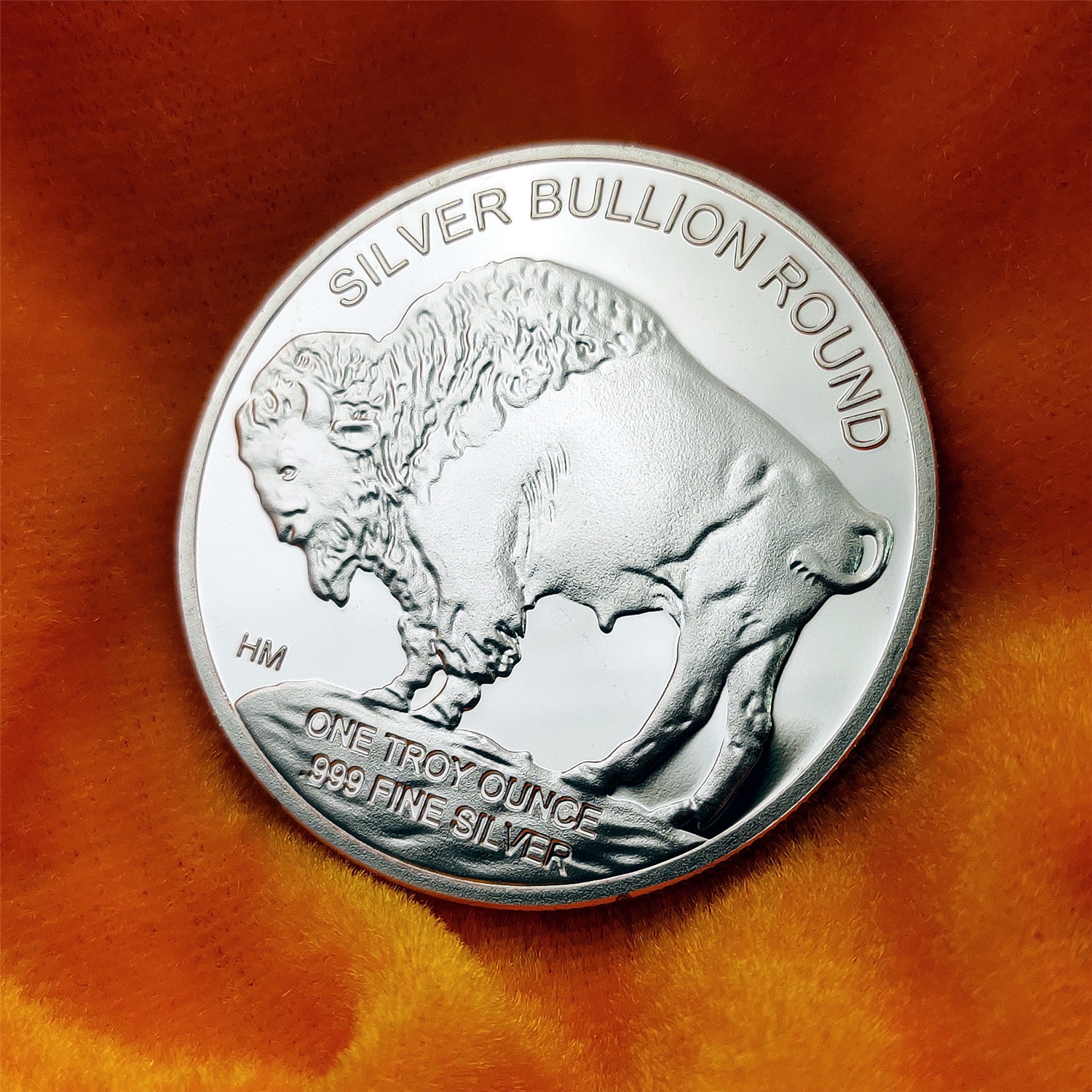 美国野牛币镀银硬币2021外贸纪念币 indian/buffalo coin
