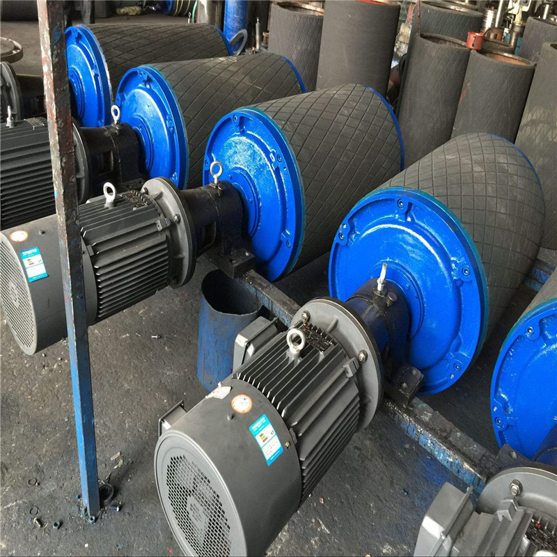 油冷式电动滚筒外置式电动滚筒改向滚筒输送带用包胶传动滚筒