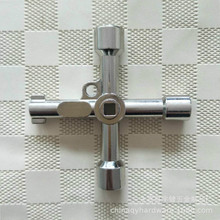 标准四合一多功能钥匙，电控柜电梯十字钥匙，水表阀门钥匙