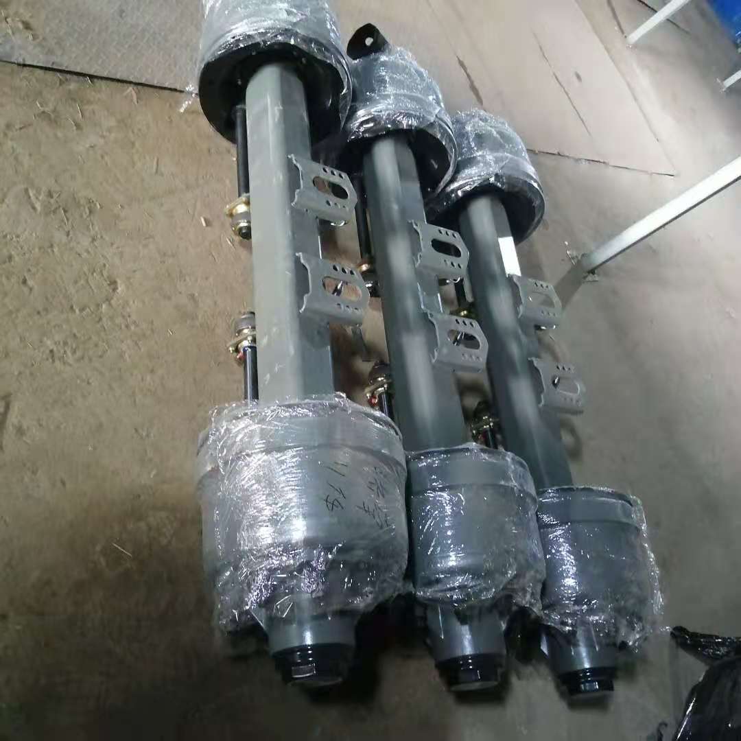 富华13t车轴总成 适用重汽重卡配件豪沃挂车 陕汽德龙 半挂车