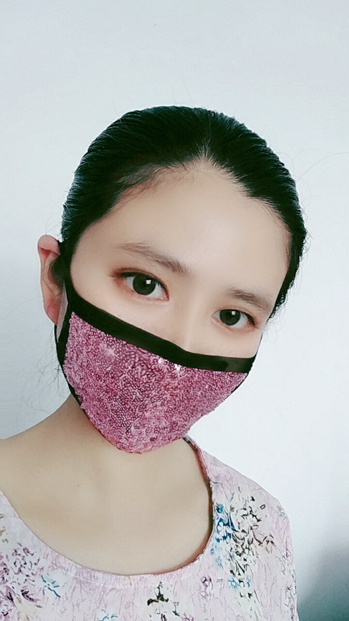 亮片纯棉口罩女防尘防晒夏季薄款透气可水洗速卖通男潮款时尚个性