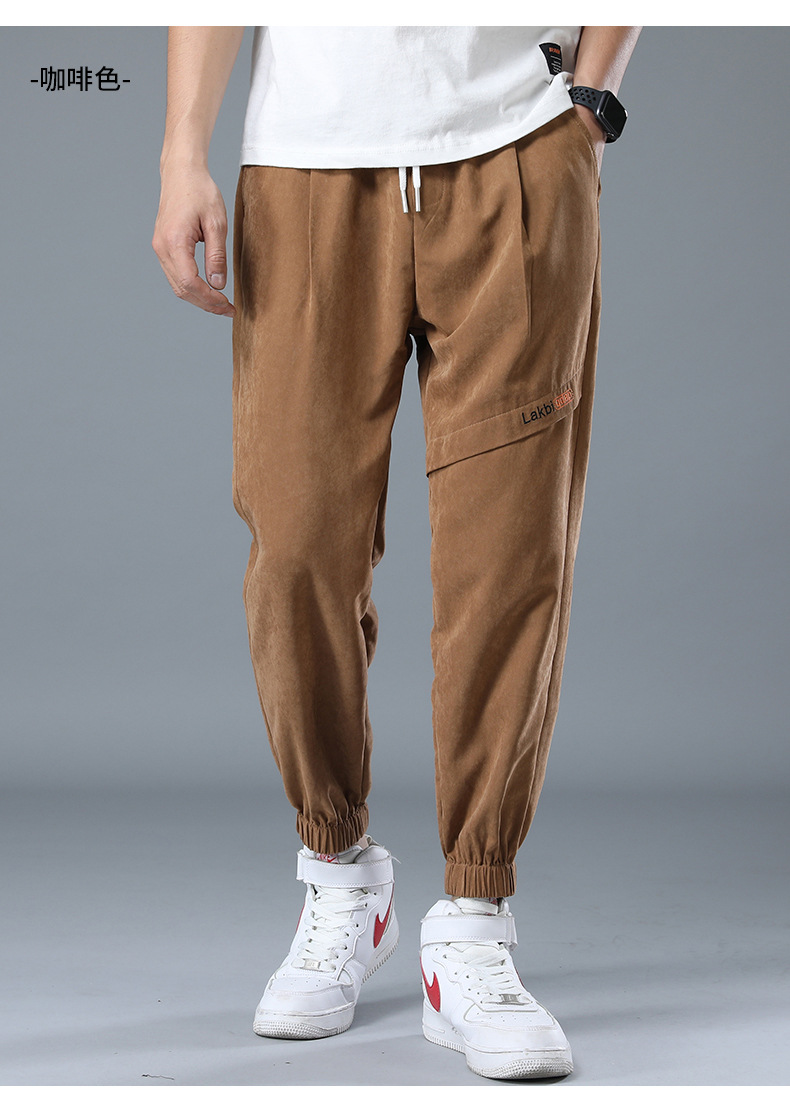秋季新品男装哈伦裤 休闲裤男士束脚裤子 日系宽松男式休闲裤308