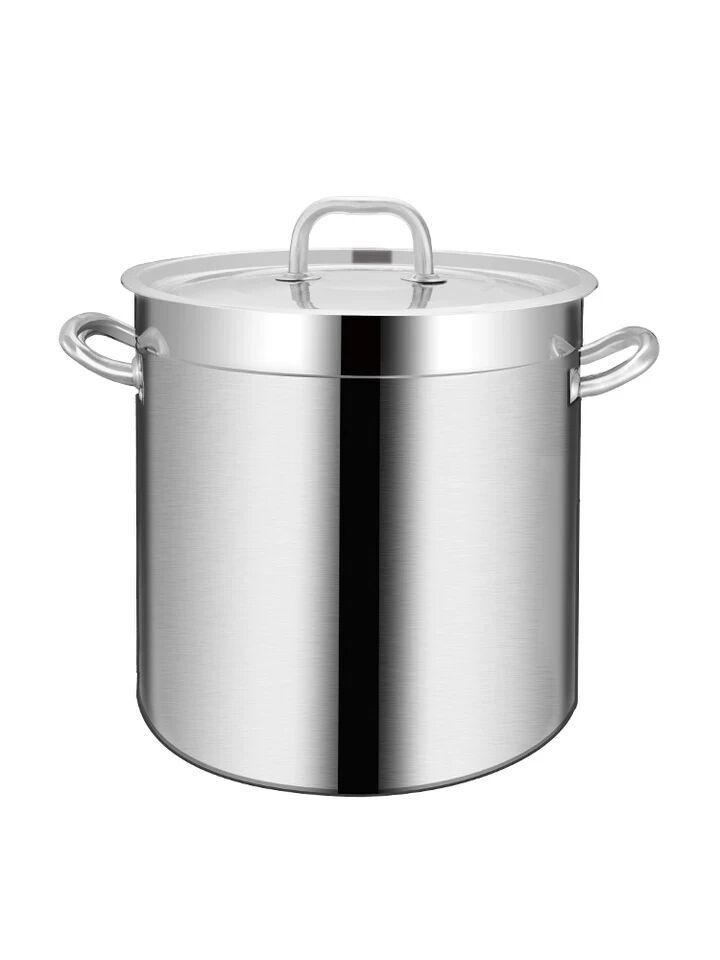 不锈钢加厚商用304汤桶酒店用品厨具带盖桶高档米桶水桶一件代发