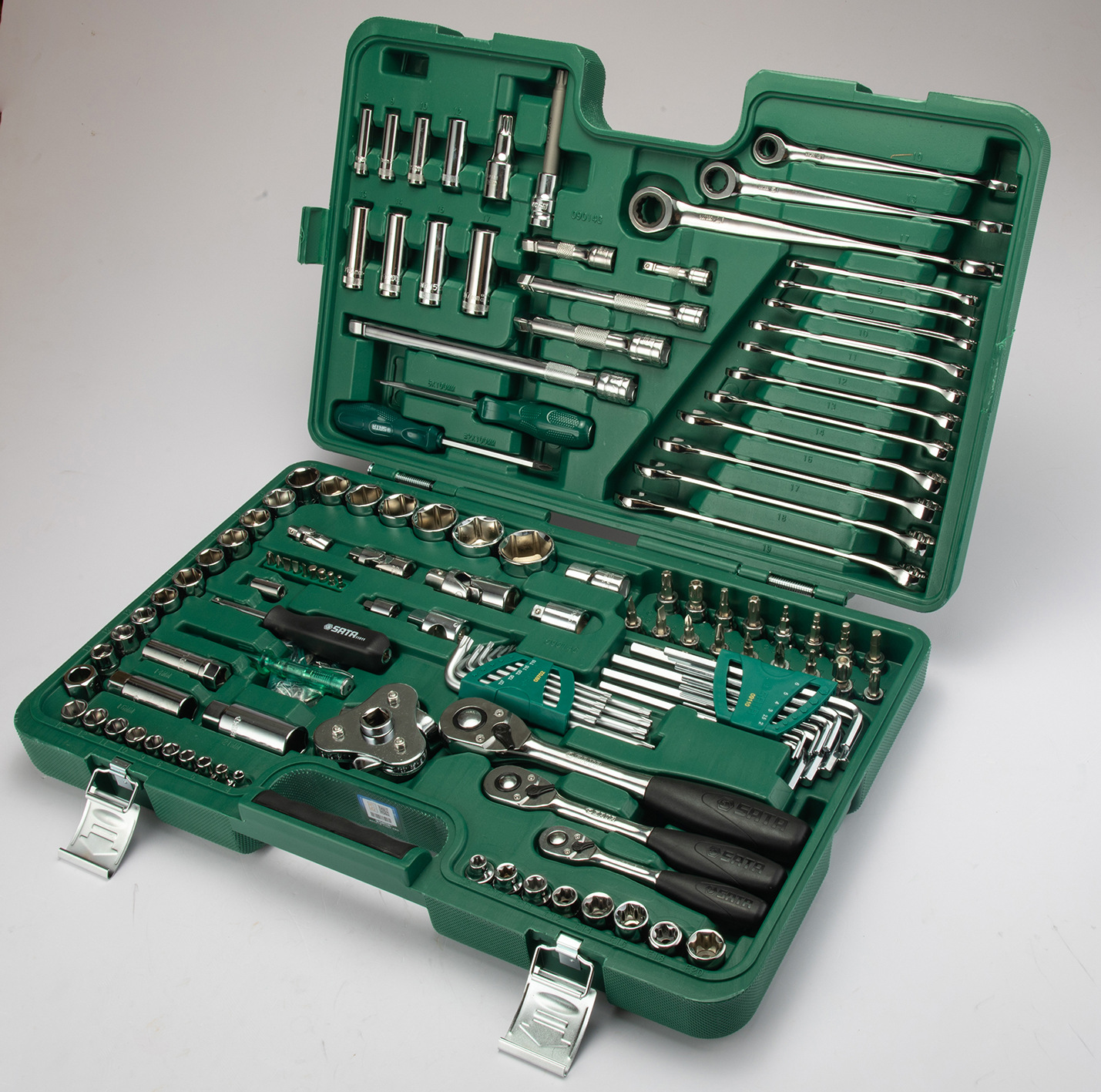 世达汽车维修工具128件组套 120 8件小中大飞套筒综合套装 09014g