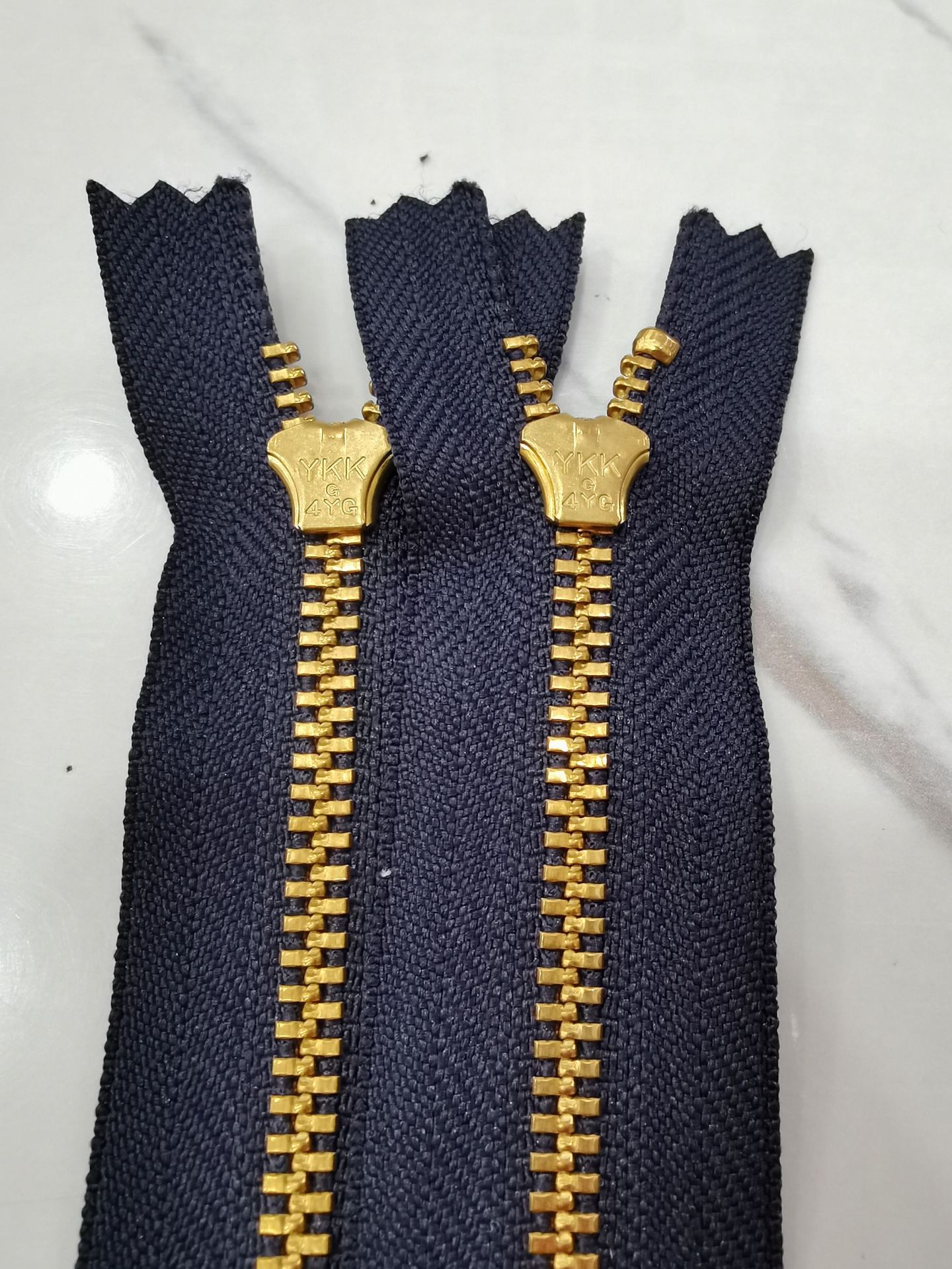 4y青古铜闭口拉链 青古铜闭尾半自动闲拉头牛仔裤子金属拉链