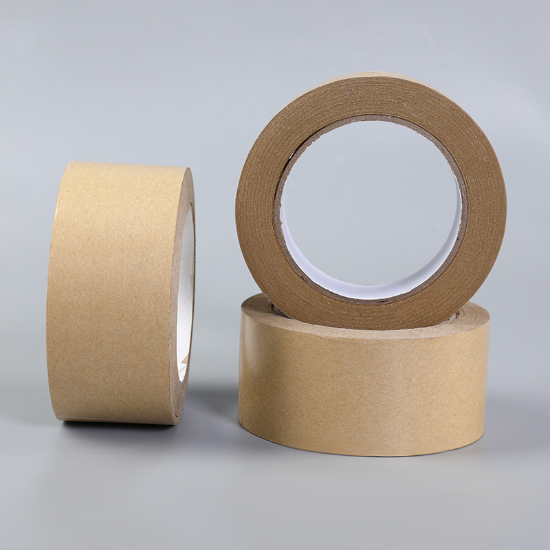 厂家直销 加粘免水牛皮纸 封箱包装专用牛皮纸胶带 可印刷牛皮纸