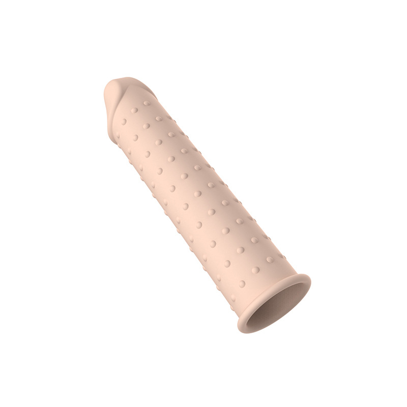 硅胶狼牙带刺螺纹大颗粒加粗加长套阴茎套成人用品跨境货源