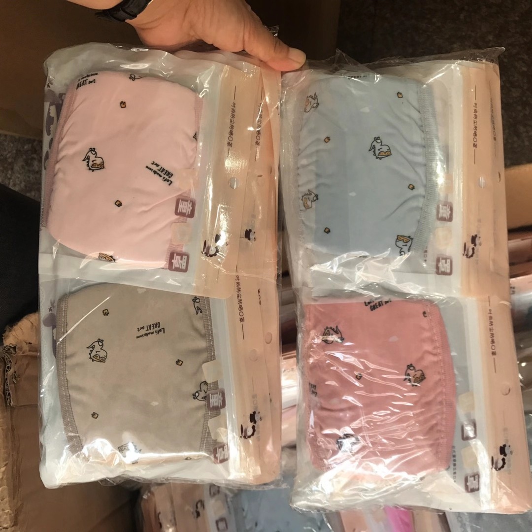 L5127 印花女士超柔口罩 冬季保暖防寒透气口鼻罩冬天防风详情3