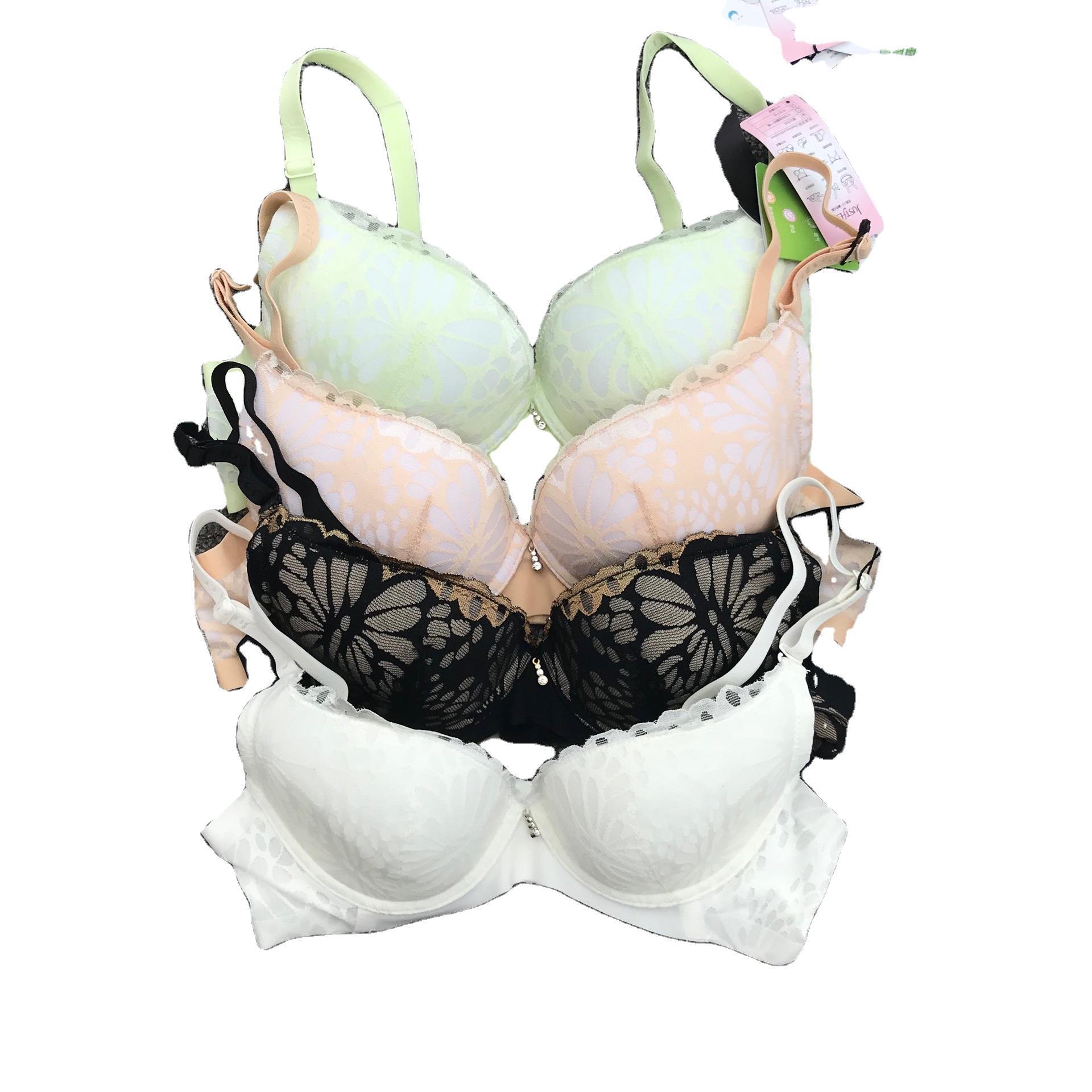 网络新品性感聚拢蕾丝文胸多色有钢圈可出口调整型胸罩泰国