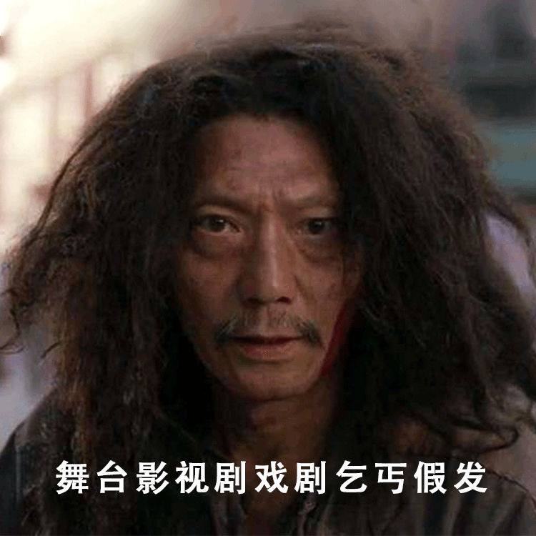 乞丐假发叫花子发型 影视剧舞台表演道具野人头头套 抖音恶搞