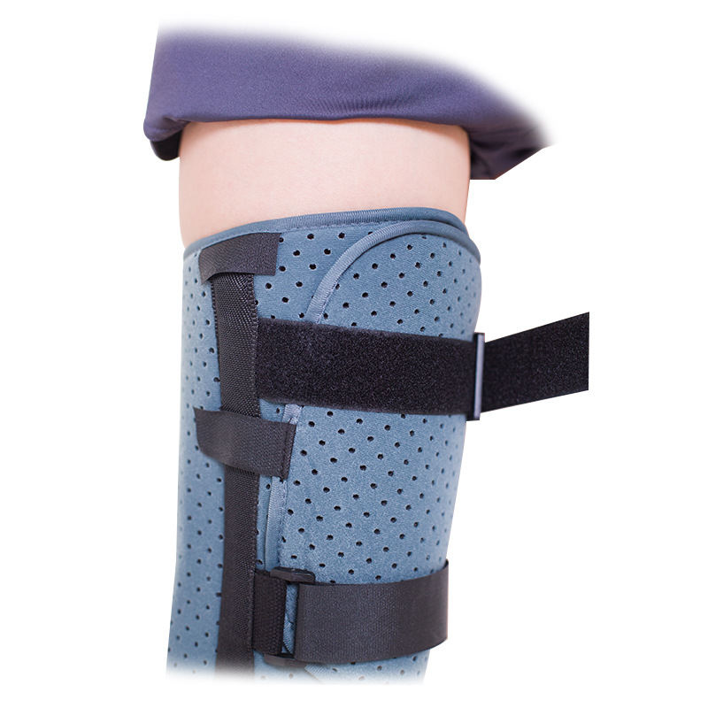 膝关节保护夹板大腿小腿骨折受伤固定绑带腿部固定支具透气成人