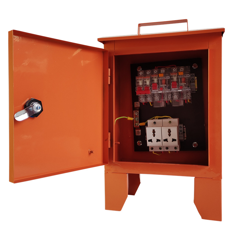 工地配电箱防水插头箱 三级施工小电箱 室外防雨手提移动照明箱