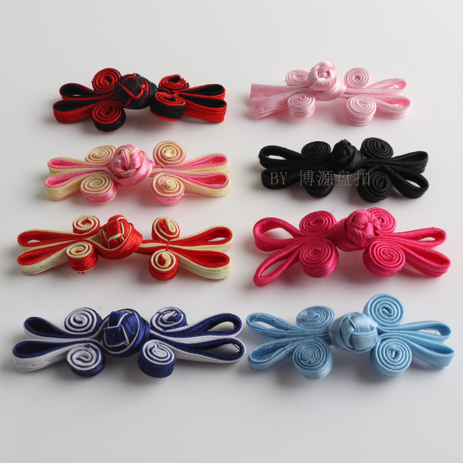 手工两轮兔耳朵盘扣唐装旗袍两轮盘扣唐装上衣纽扣中国风装饰盘扣