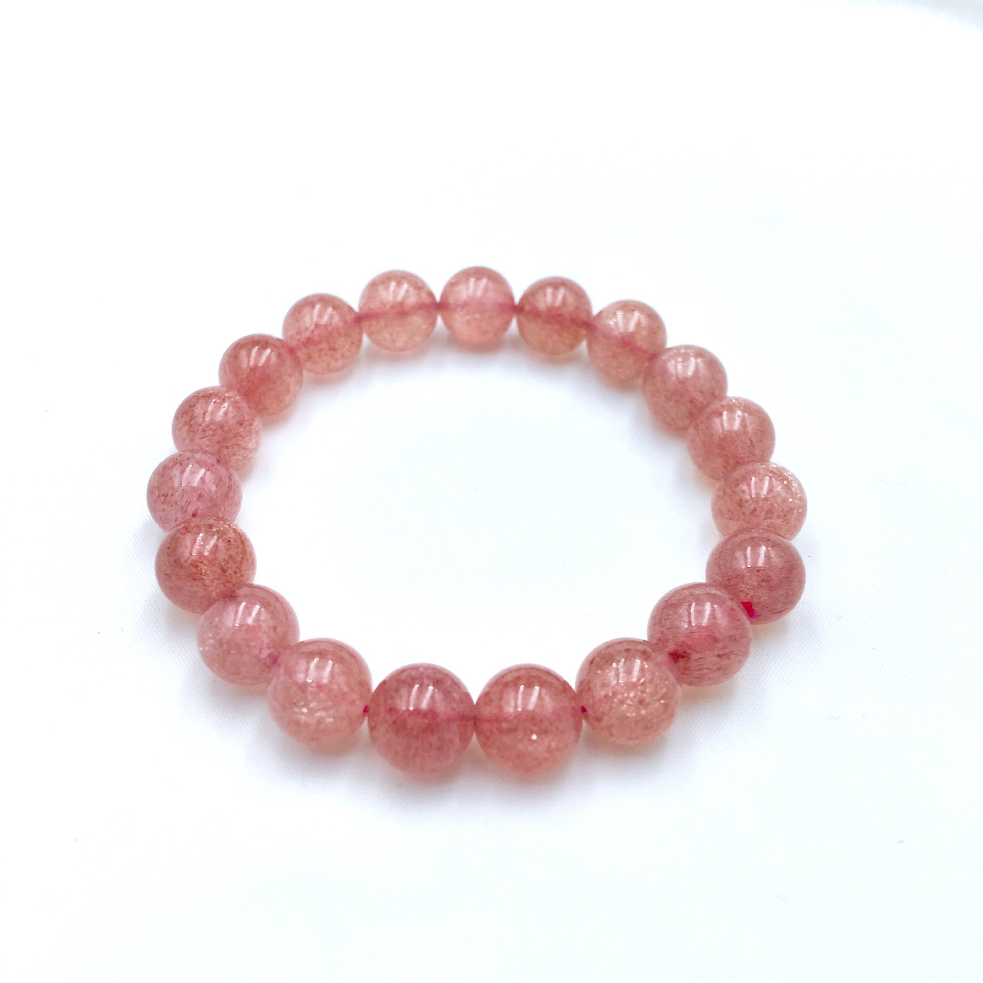 天然水晶草莓晶手链 星光草莓晶手串 时尚精品饰品散珠厂家批发