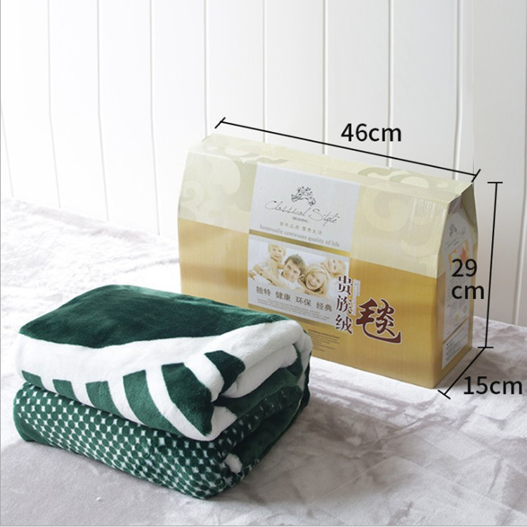 Meeting Sale Gift Gift Box Package Thickened Warm Coral Flannel Woolen Blanket Bed Sheet Flannel Small Blanket Wholesale