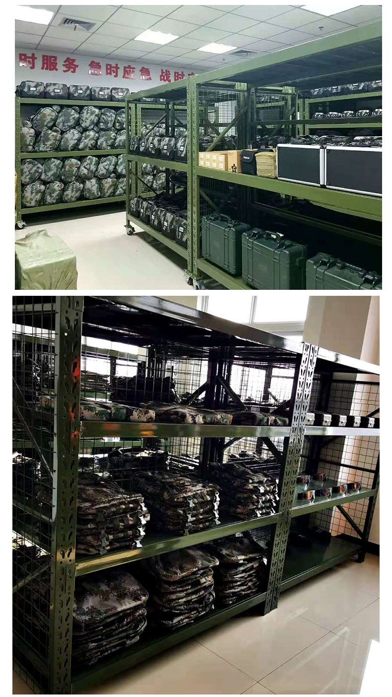 盾牌架铁楸铁镐架消防器材架部队警卫处装备仓储货架中型货架