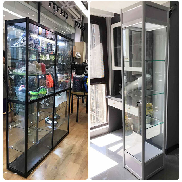 手办玻璃展示柜家用乐高模型礼品柜子透明样品产品化妆品陈列展柜