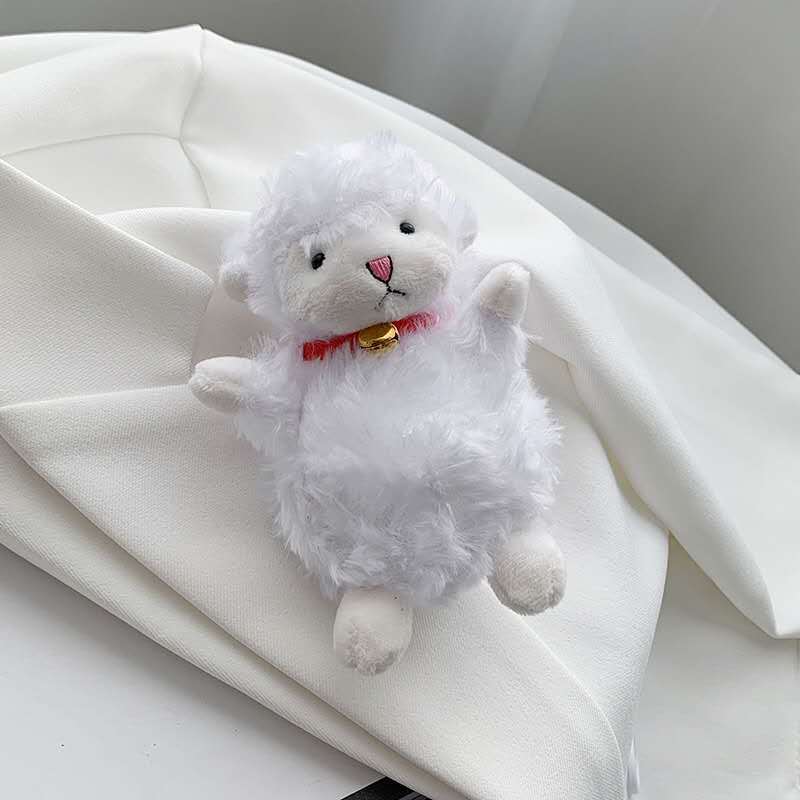 美国bunnies小羊玩偶抖音同款绵羊公仔网红安抚小坐白羊毛绒玩具