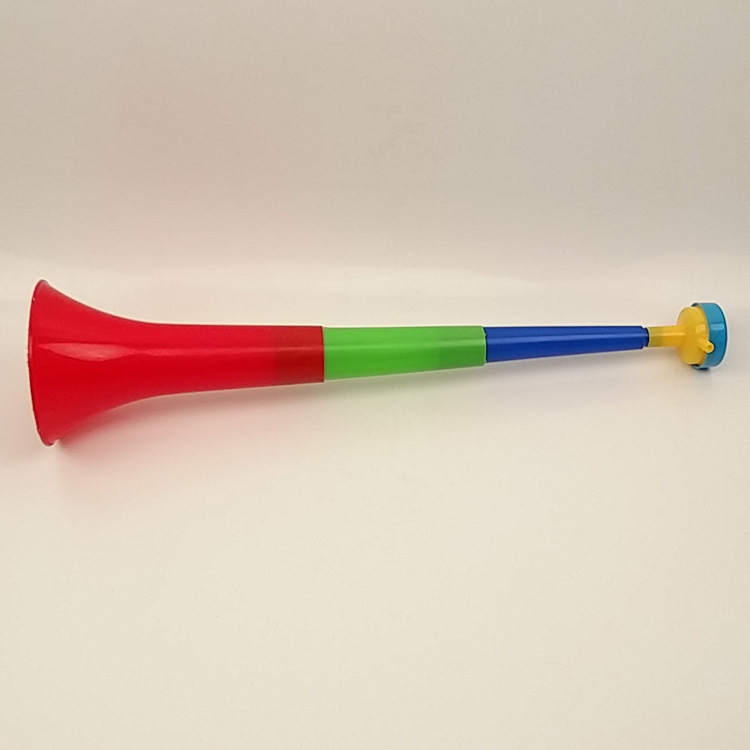 可伸缩大3节喇叭 塑料玩具 喇叭 彩色大号会响玩具 2元店儿童玩具