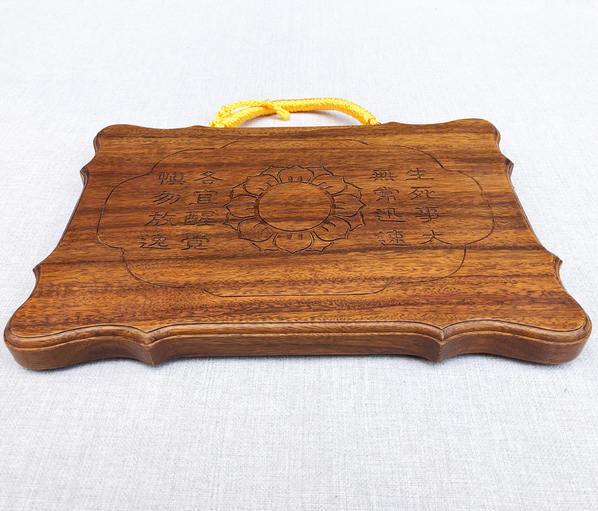 佛教用品佛具法器佛堂寺院专用结实耐用云板加厚雕刻红木柚木打板
