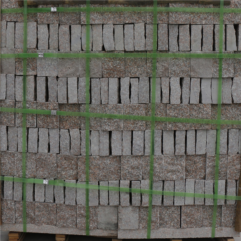 花岗岩自然面弹石 马蹄石冰裂纹安装 大理石加工 马蹄石 弹石 矿