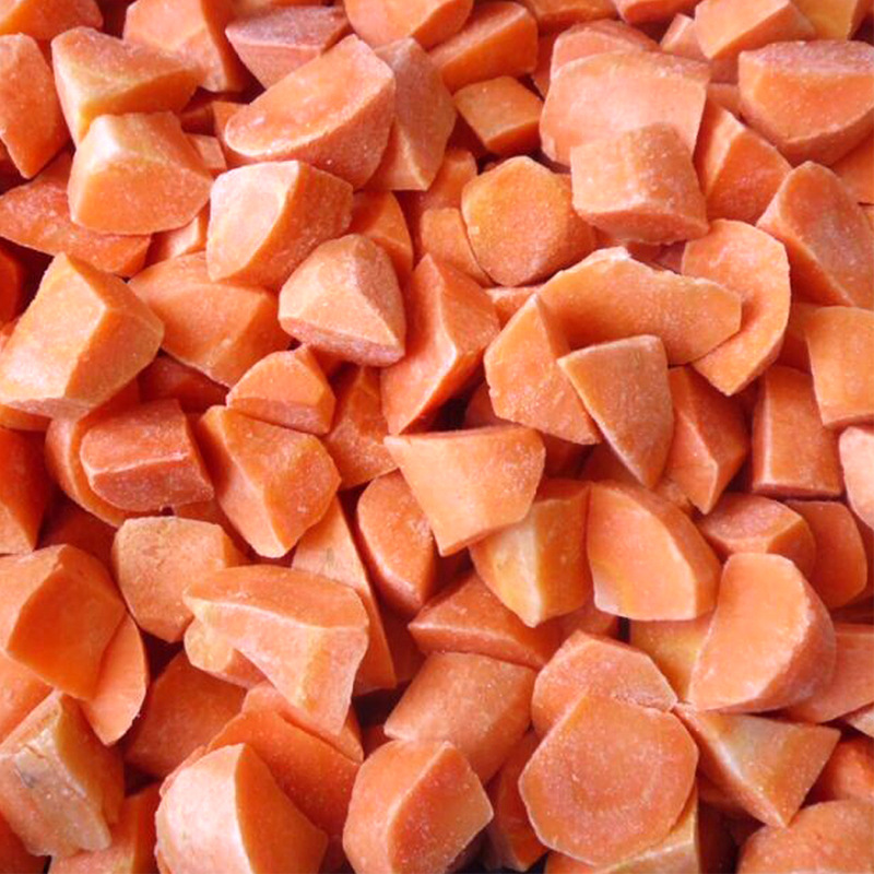 速冻胡萝卜波纹片 优良胡萝卜梅花片 冷冻胡萝卜腰鼓块