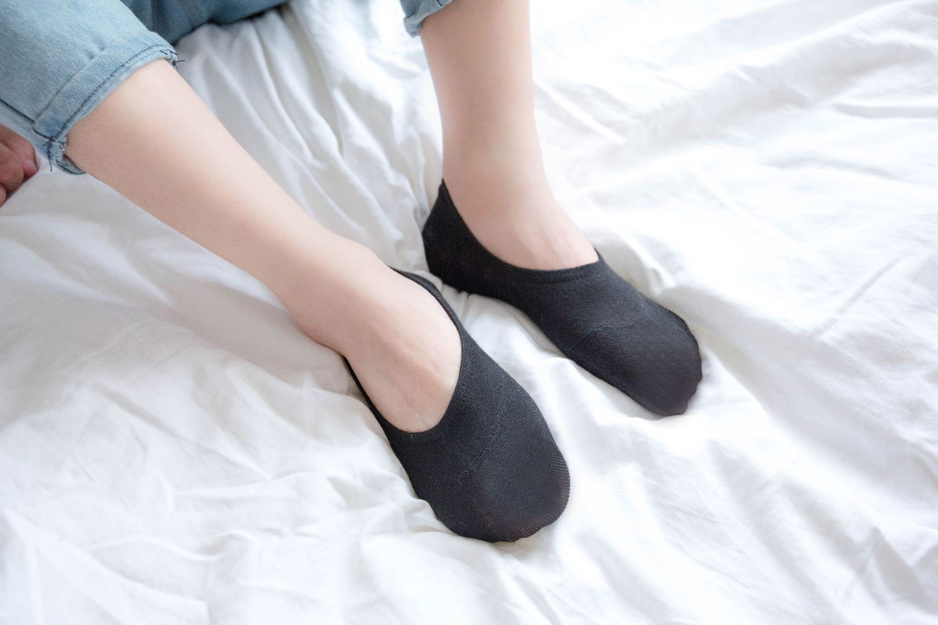 低帮男士夏季纯色棉袜子 女时尚个性潮流隐形袜 不露边板鞋船袜男