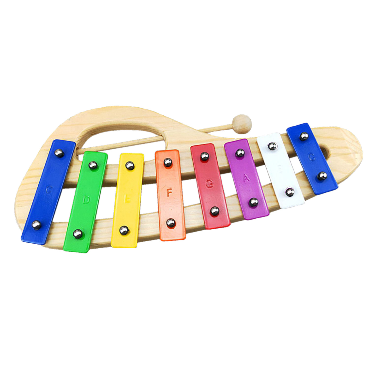 彩色手提八音铝板琴 儿童打击乐器 8音铝板琴手提八音琴八音敲琴