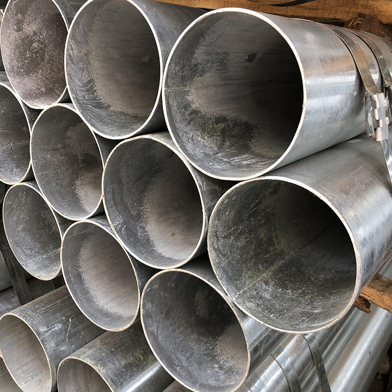 茂名钢材热浸镀锌钢管dn100大棚管q235无缝镀锌圆管消防镀锌管4寸