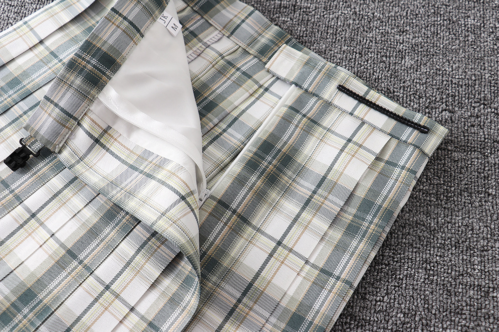 制服百褶裙 正统jk制服裙学生高腰格子青箬日系百褶裙百折裙-阿里巴巴