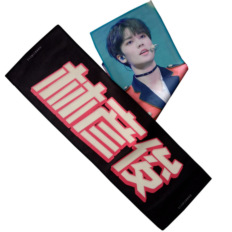 20*60应援毛巾韩站粉丝镭射手幅演唱会音乐节应援毛巾手幅定制