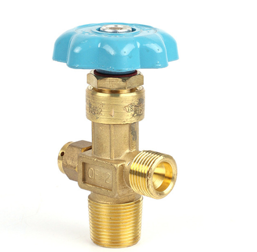 厂家现货qf-2氧气阀门 40l氧气阀 氧气瓶阀门 出口cga540 cga320