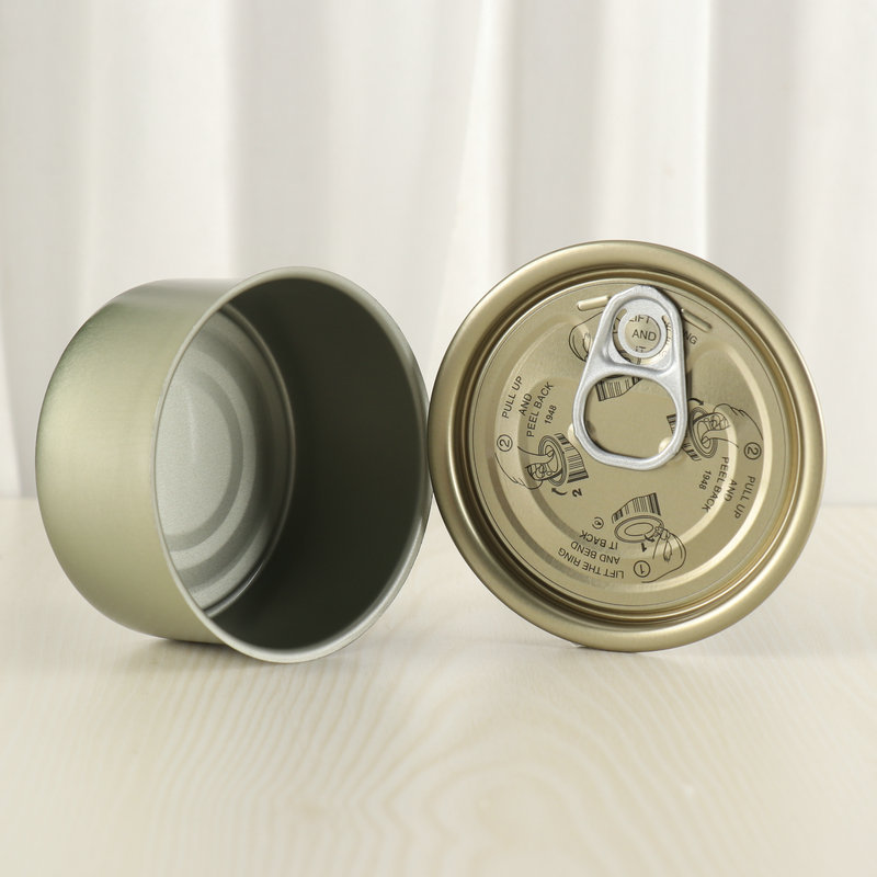 厂家生产 马口铁食品两片罐 圆形肉制食品易拉罐 创意咖啡包装盒