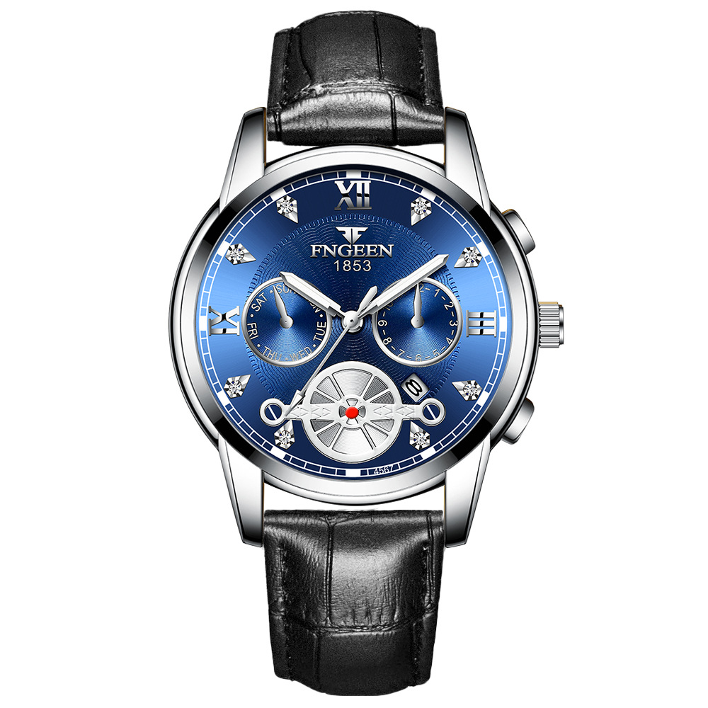 芬尊新款手表男士机械潮流学生防水电子运动霸气跨境男表外贸手表