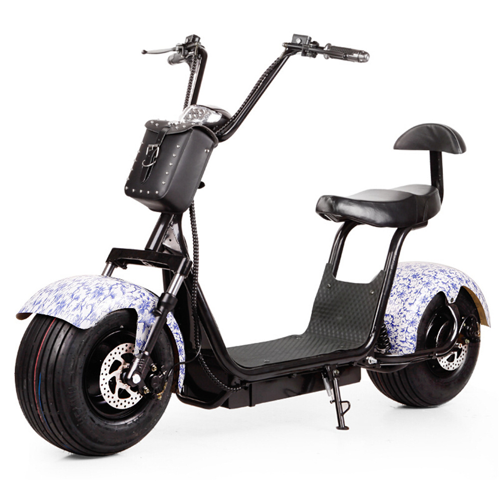 热销大哈雷电动2轮车新款电瓶车太子车电动大轮子2轮机车60v