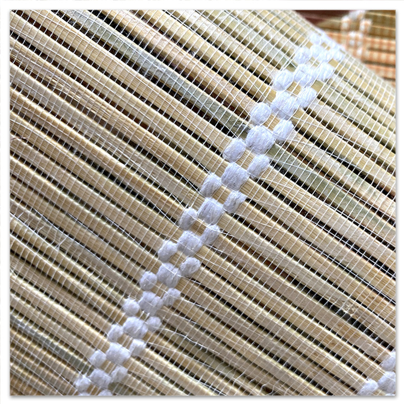 竹帘印花窗帘卷帘门帘隔断中式复古禅意阳台遮光手拉升降日式家用