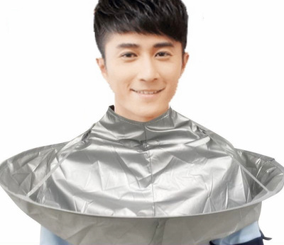 成人灰色中号灰理发衣染发衣 理发斗篷 立体透气理发围布 无异味