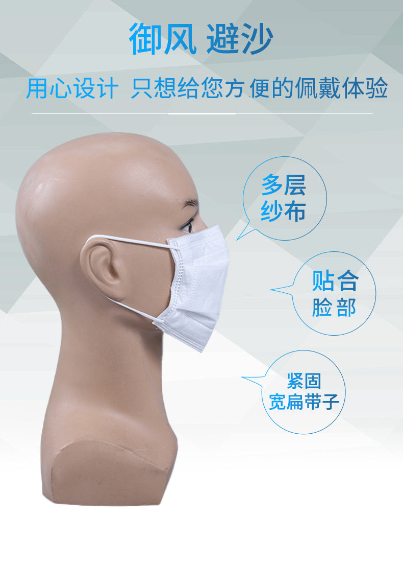 12层脱脂纯棉纱布绑带式口罩批发 工业防护防尘劳保口罩 厂家直销
