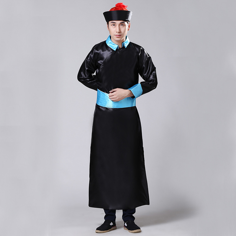 清朝士兵服清朝小兵侍卫勇字兵衙役官服舞台服男士古装演出服装