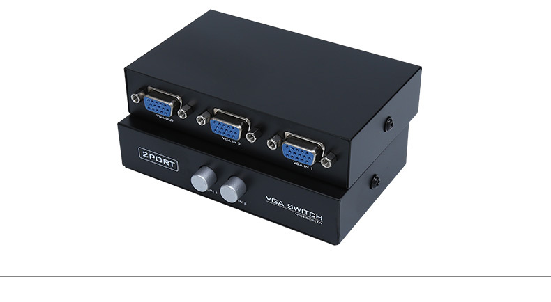 迈拓vga切换器视频显示器转换器主机电脑监控两口高清二进一出